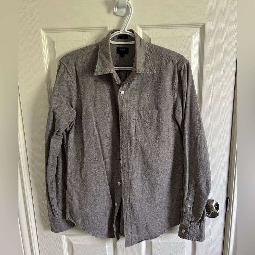 Jcrew factory slim jaspe cotton shirt